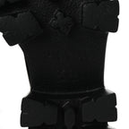 Prada Spazzolato Rois Triangle Monolith Chelsea 55mm Boots 35.5 Black