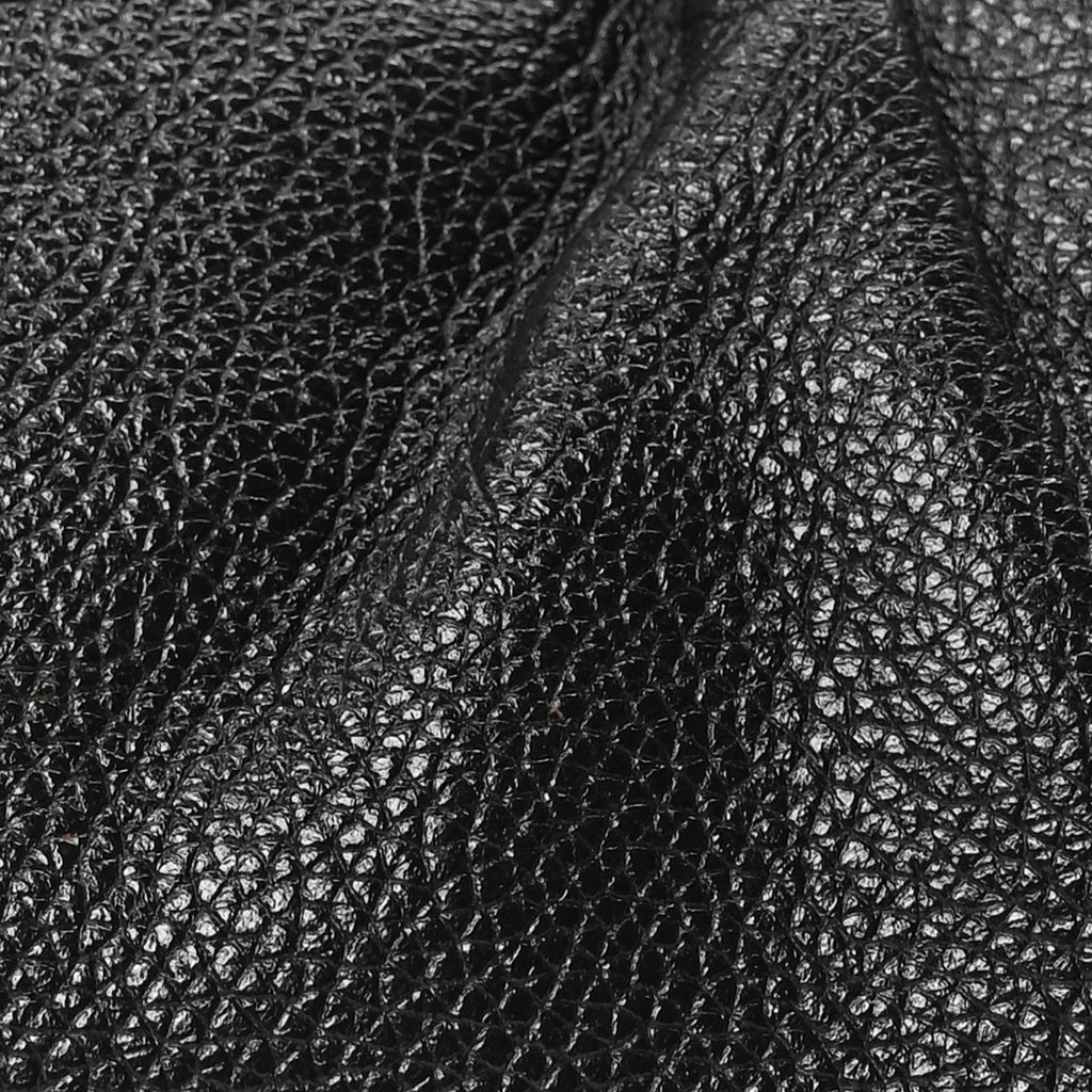 Balenciaga Grained Calfskin Logo XL Cloud Clutch Black