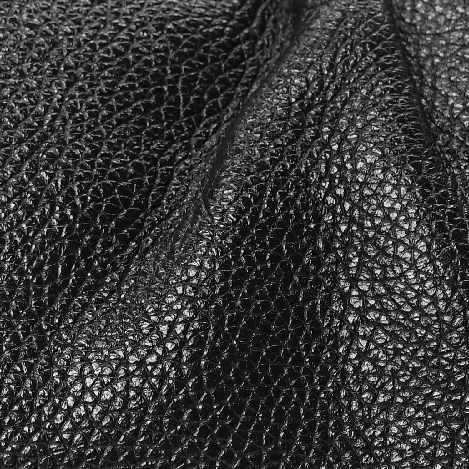 Balenciaga Grained Calfskin Logo XL Cloud Clutch Black