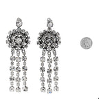 Gucci Metal Crystal Drop Earrings