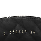 Chanel Shiny Calfskin Quilted Lace Up Combat Boots 39 Black