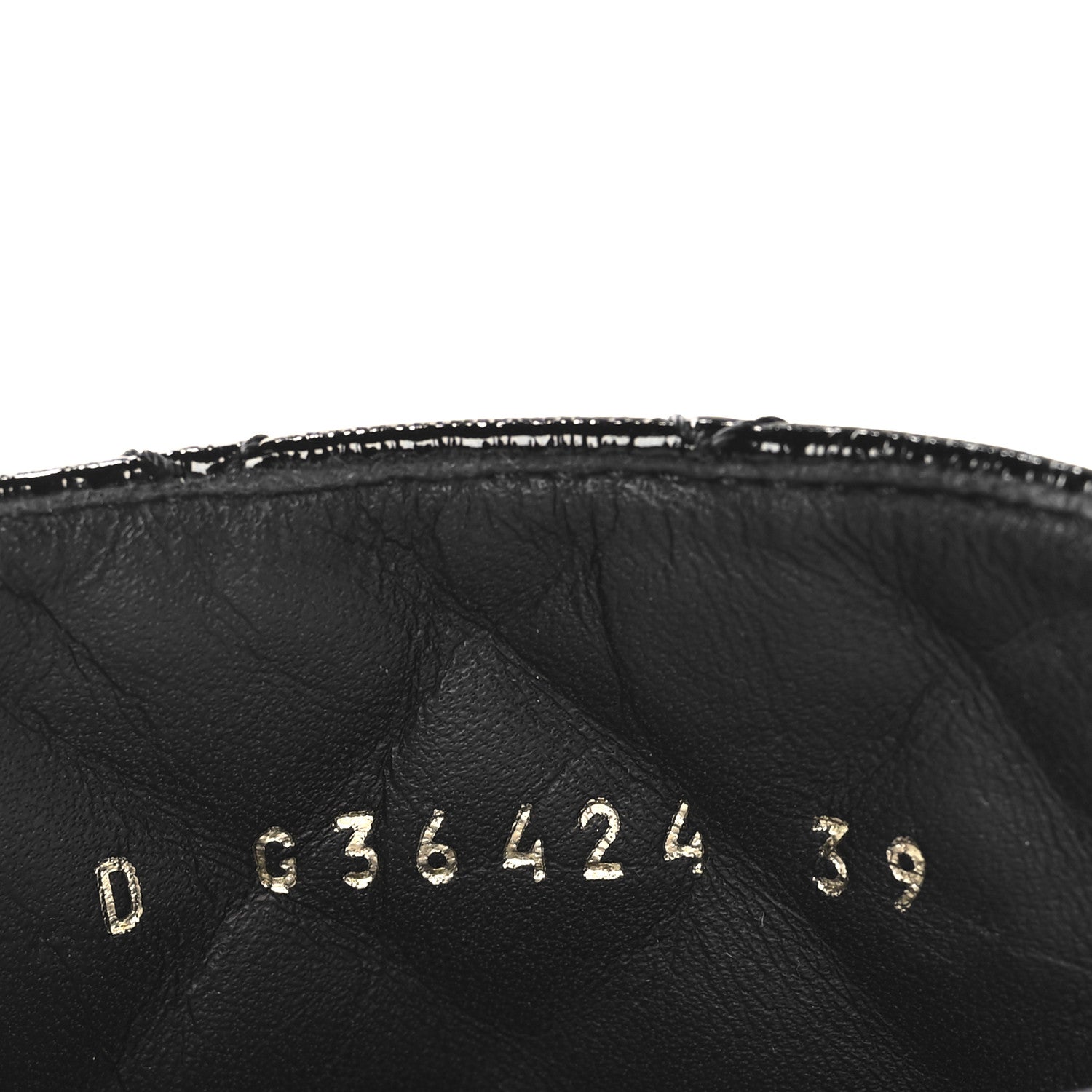 Chanel Shiny Calfskin Quilted Lace Up Combat Boots 39 Black