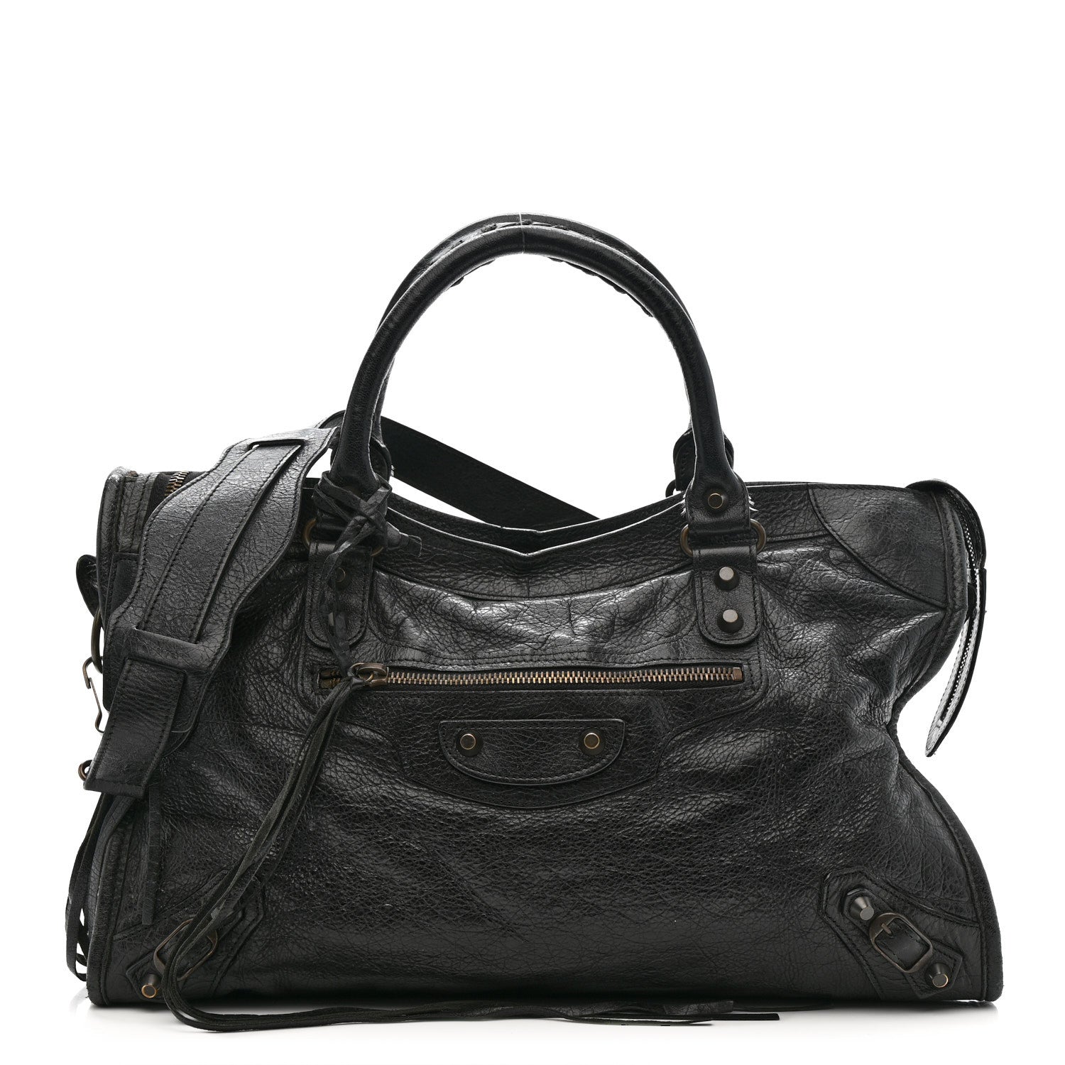 Balenciaga Agneau Classic Hardware City Black