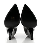 Saint Laurent Calfskin Niki 85 Wedge Booties 39.5 Black