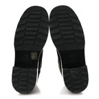 Chanel Grosgrain Tweed Pearl CC Combat Short Boots 39 Black