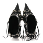 Balenciaga Agneau Arena Cagole 70mm Ankle Boots 37 Black
