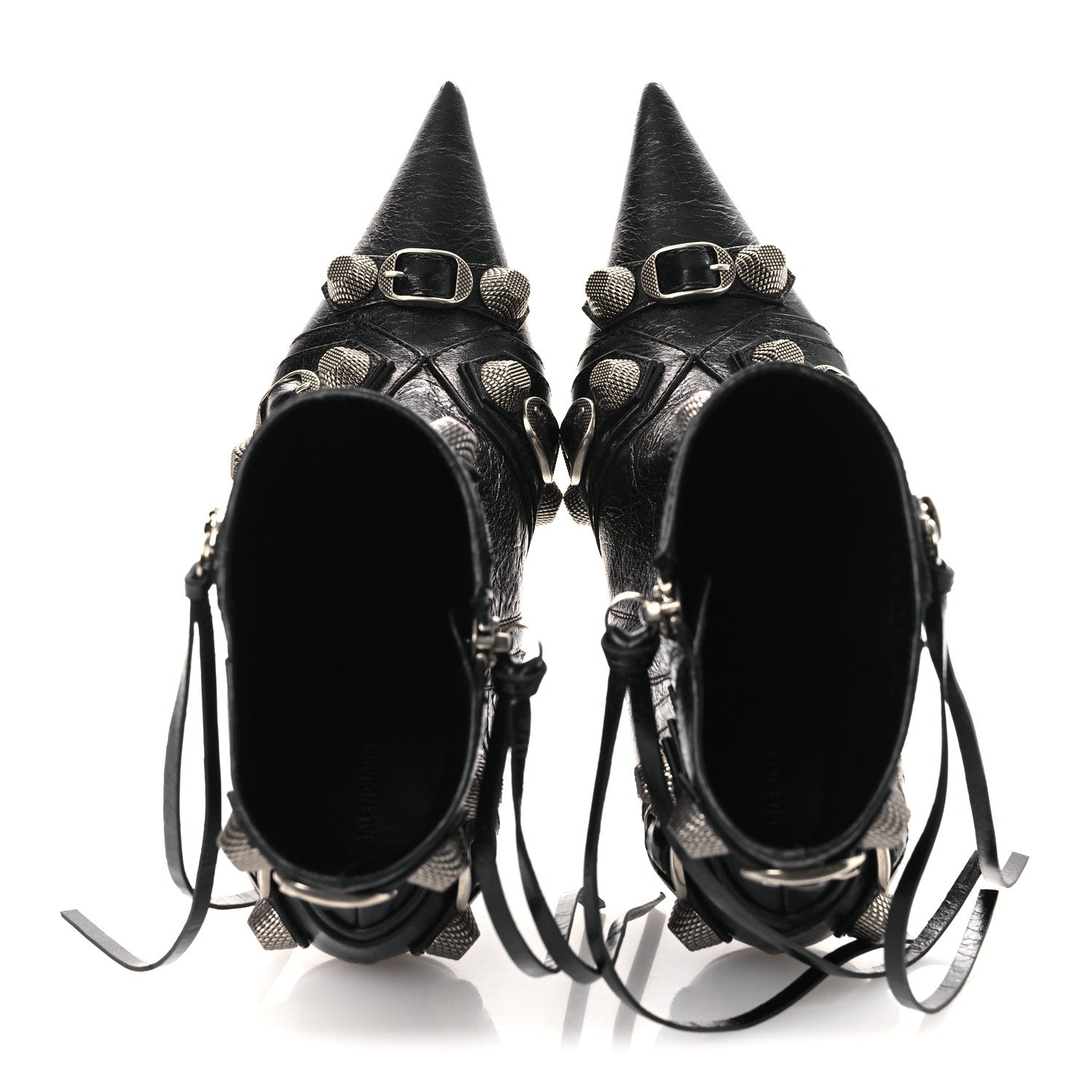 Balenciaga Agneau Arena Cagole 70mm Ankle Boots 37 Black