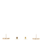 Chanel Metal Enamel CC Earrings Black Gold
