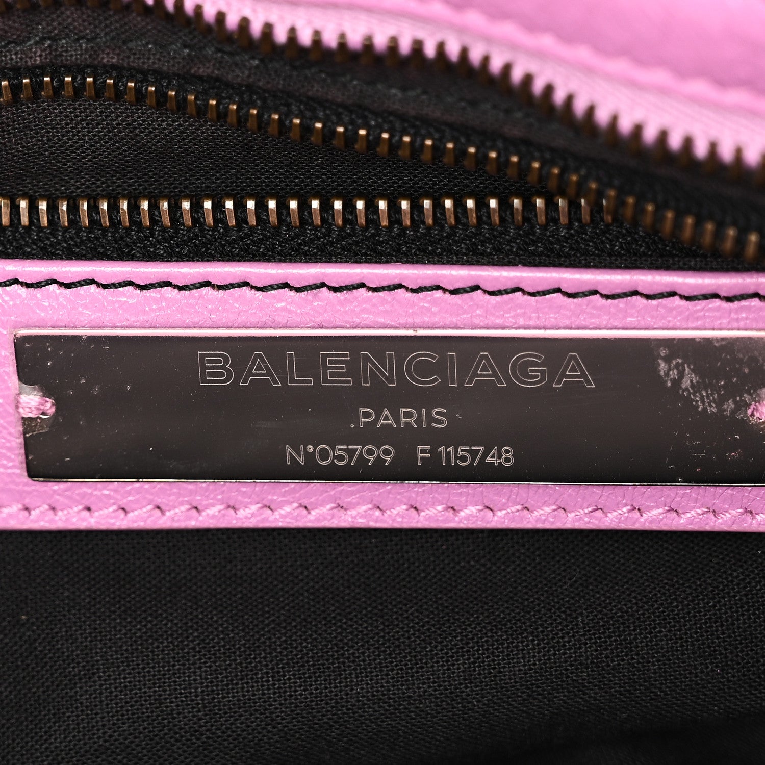Balenciaga Agneau Classic Hardware City Rose Berlingot