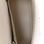 Balenciaga Faux Calfskin Fabric Glow In The Dark Small Sneakerhead Top Handle Bag White Orange