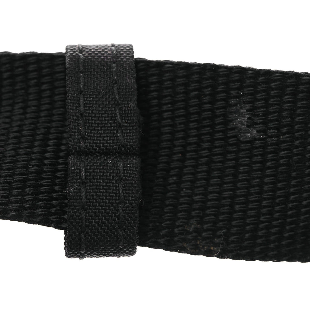 Balenciaga Recycled Sport Nylon Logo Embroidered Wheel Sling Bag Black White