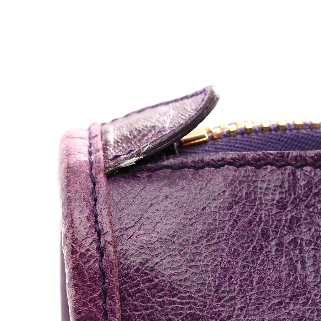 Balenciaga Agneau Giant 21 Gold Hardware Work Raisin