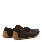 Gucci Suede Mens InterLocking G Driver Loafers 8 Cocoa