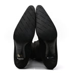 Balenciaga Crepe Jersey Pointed Toe Knife Thigh High Boots 40 Black