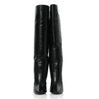 Saint Laurent Lambskin Koller 110 Tall Boots 36.5 Black