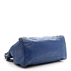 Balenciaga Agneau Giant 12 Silver Hardware Velo Bleu Glacier