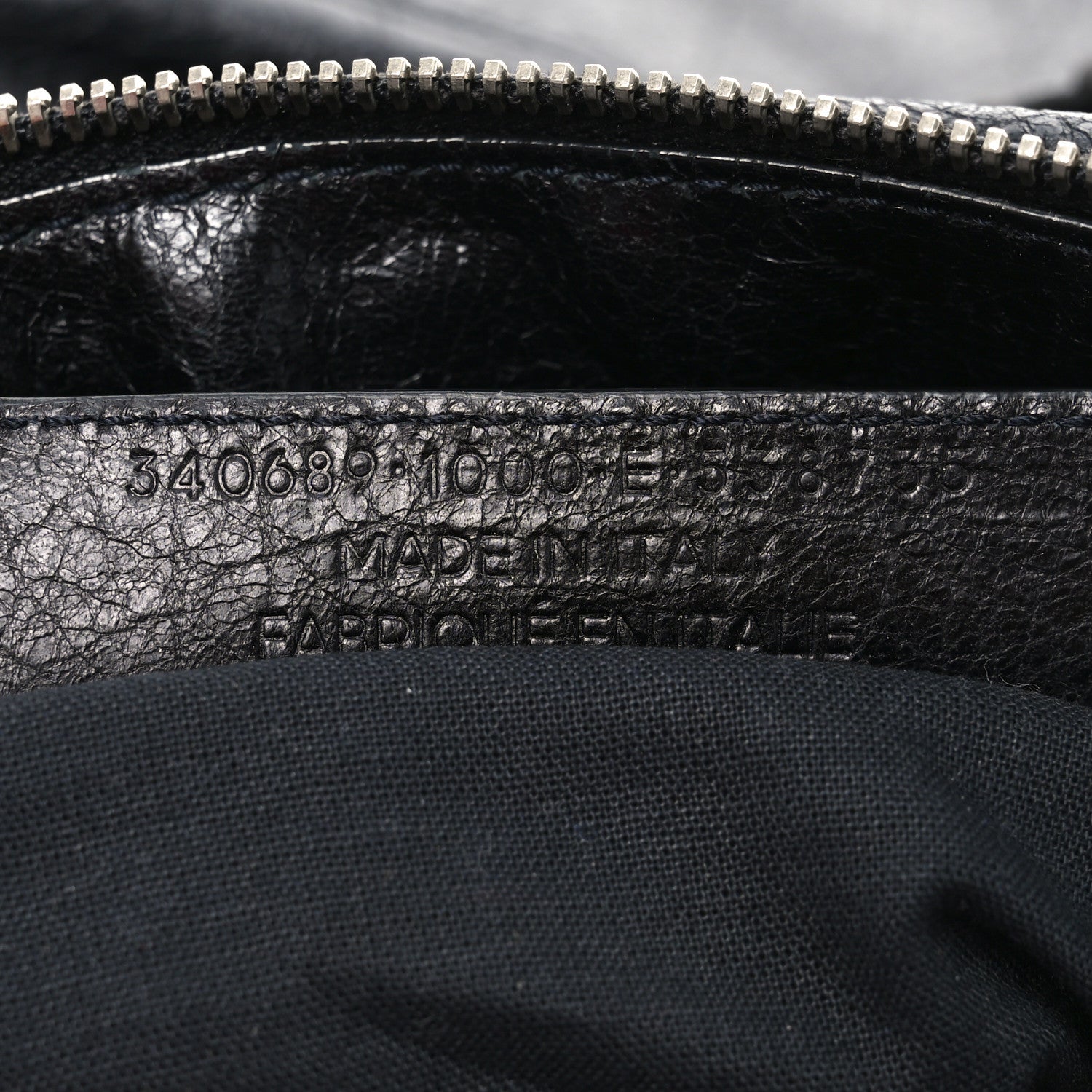 Balenciaga Agneau Classic Silver Hardware Weekender Black