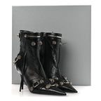 Balenciaga Agneau Arena Cagole 70mm Ankle Boots 37 Black