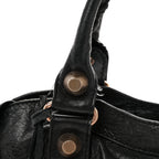 Balenciaga Agneau Giant 21 Rose Gold Hardware City Black