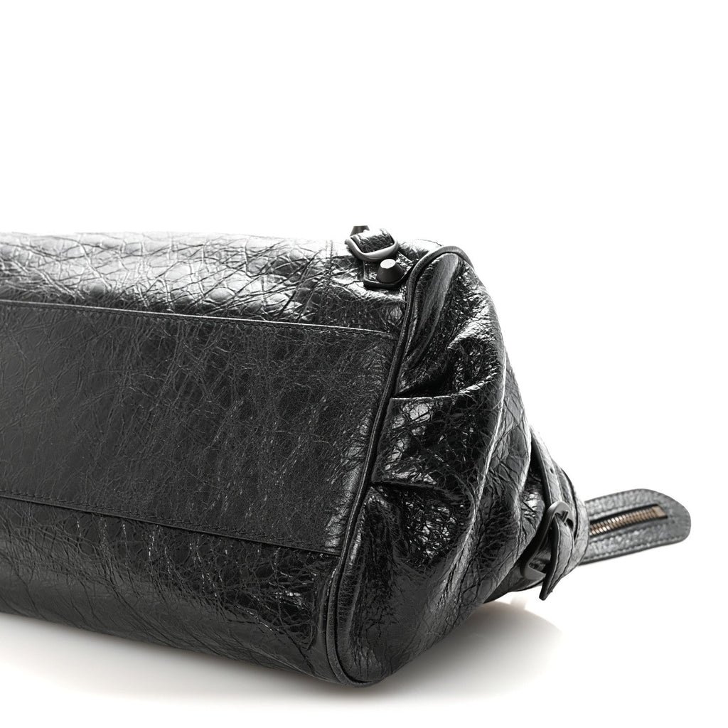 Balenciaga Agneau Arena Classic Hardware East West Le City Black