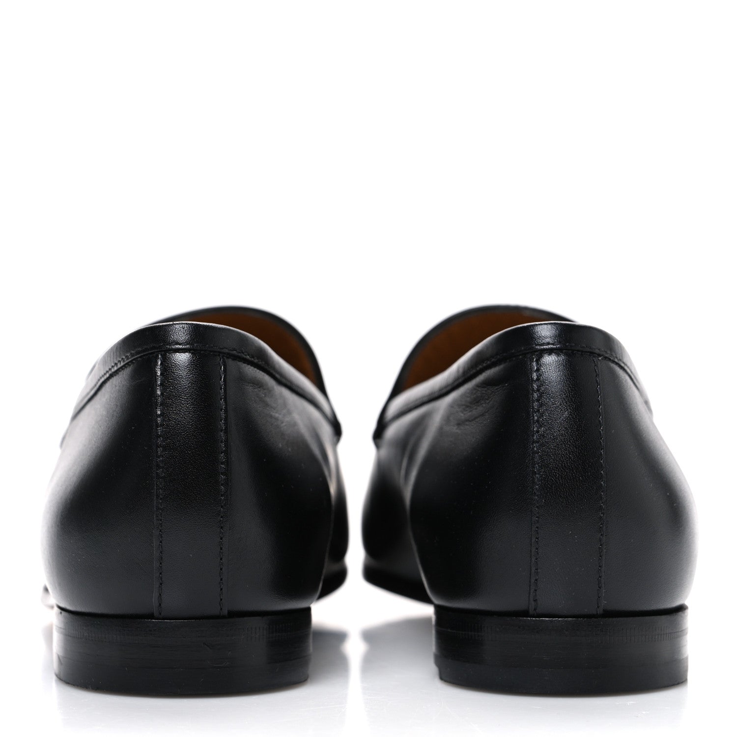 Gucci Calfskin Womens Jordaan Loafers 41 Black