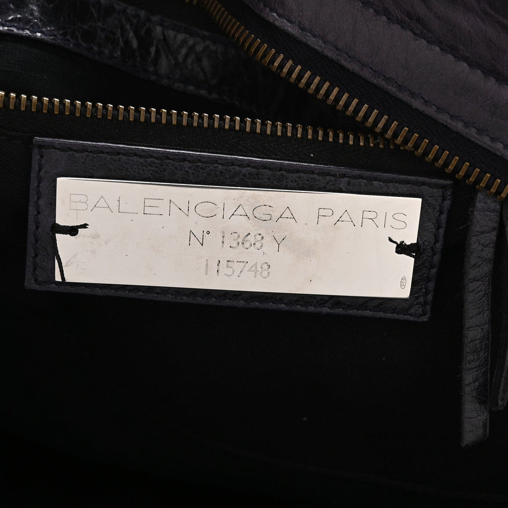 Balenciaga Agneau Classic Hardware City Encre