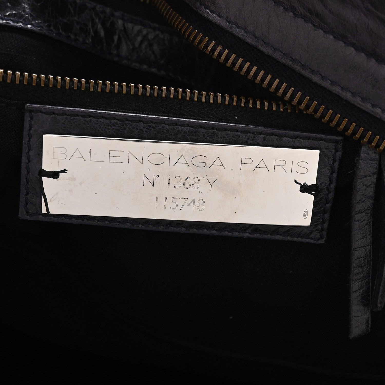 Balenciaga Agneau Classic Hardware City Encre