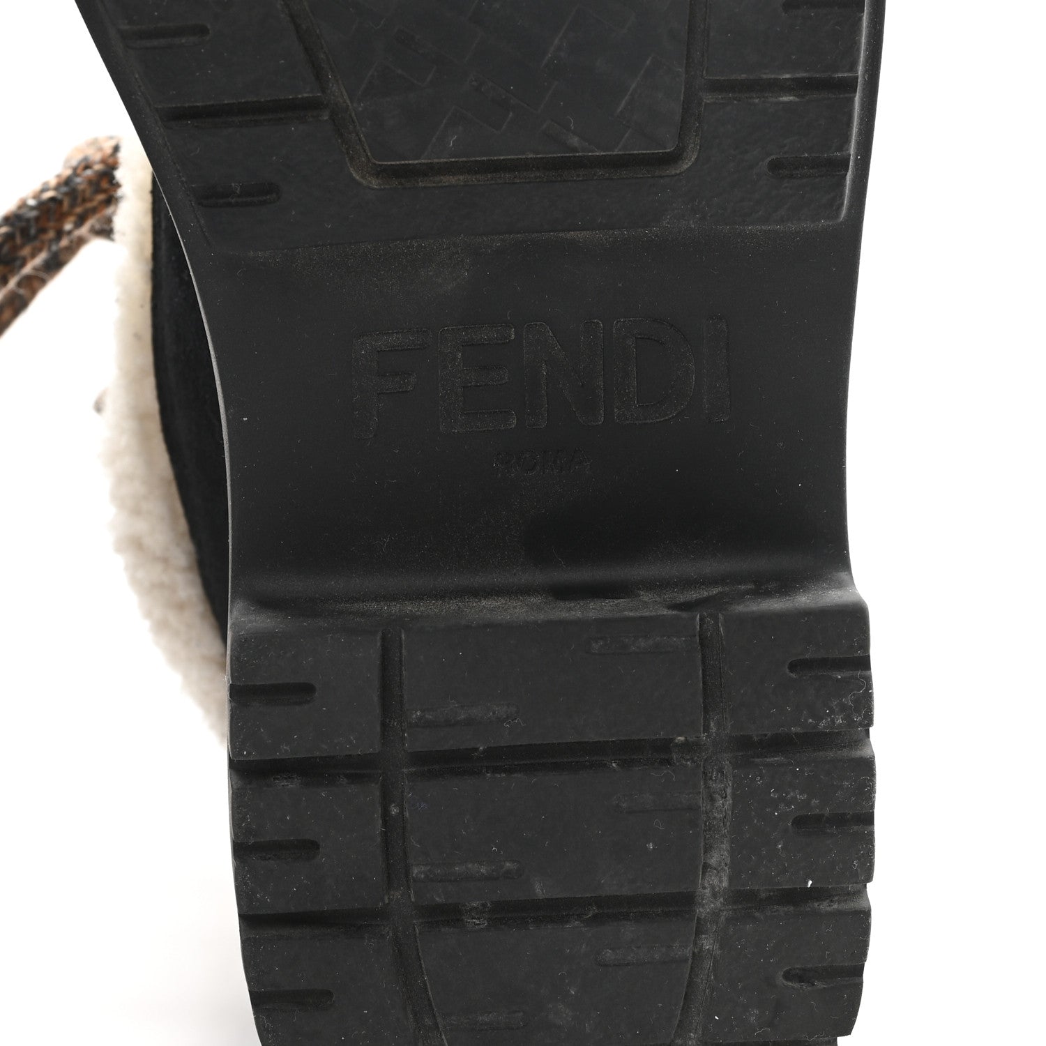 Fendi Sheepskin Suede Apres Chic Boots 38 Black