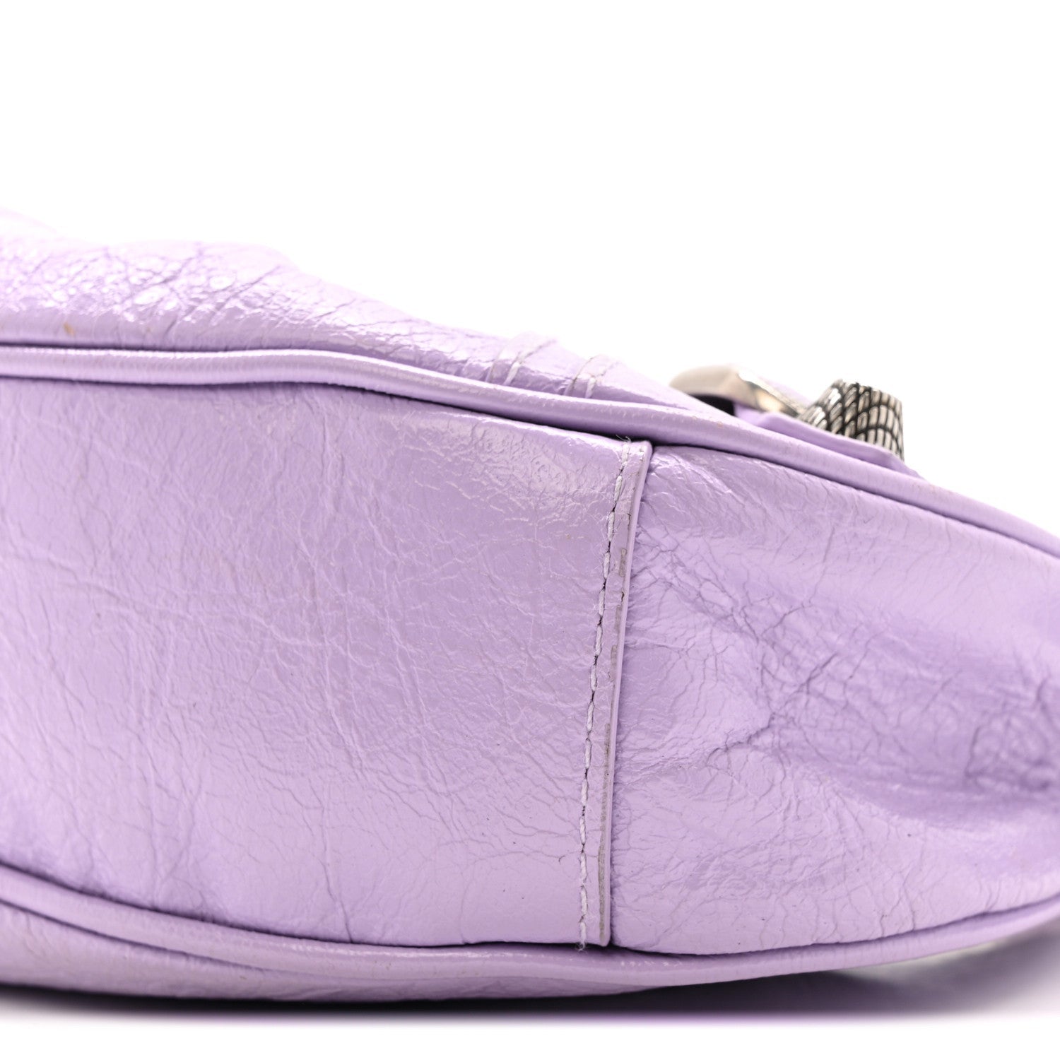 Balenciaga Agneau Arena Le Cagole Shoulder Bag XS Lilac