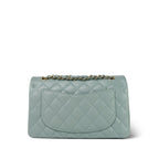Chanel 23C Dark Green Caviar Quilted Classic Flap Small