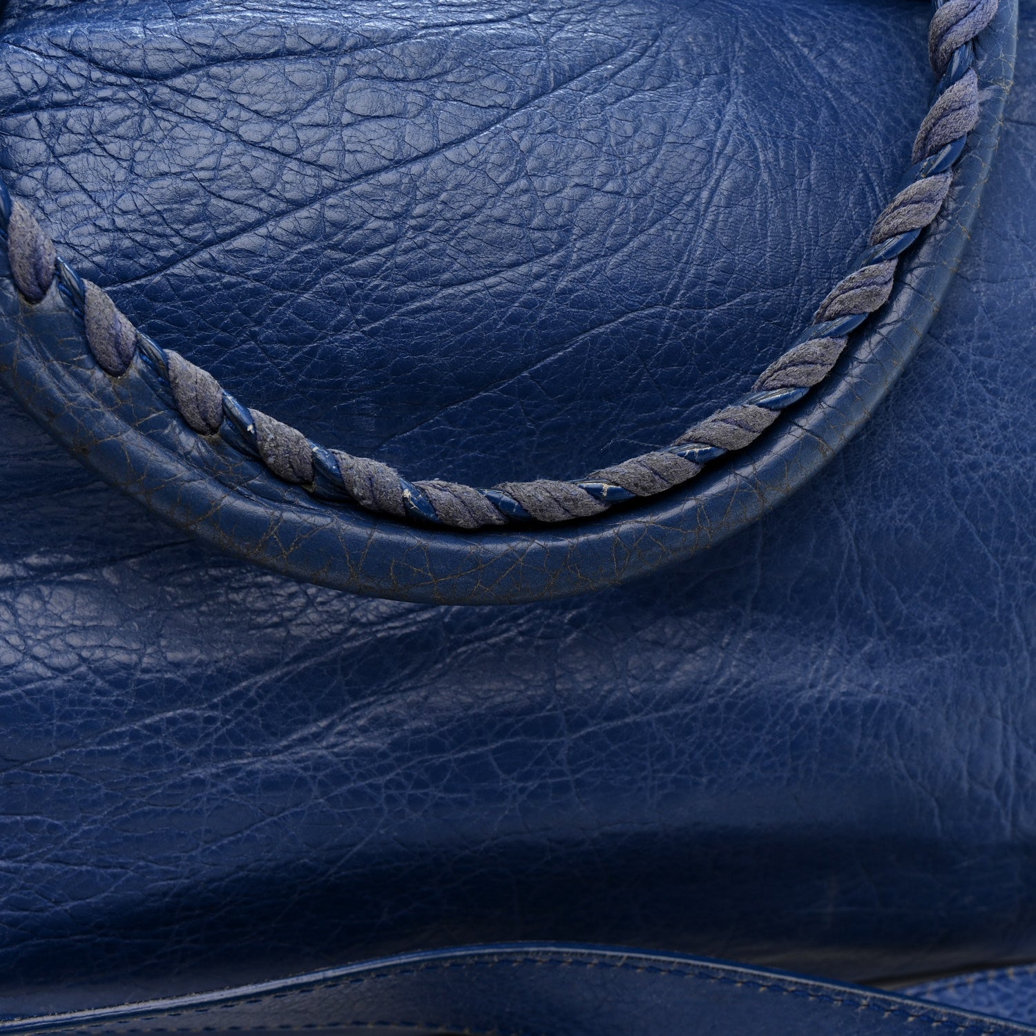 Balenciaga Agneau Giant 12 Silver Hardware Velo Bleu Glacier