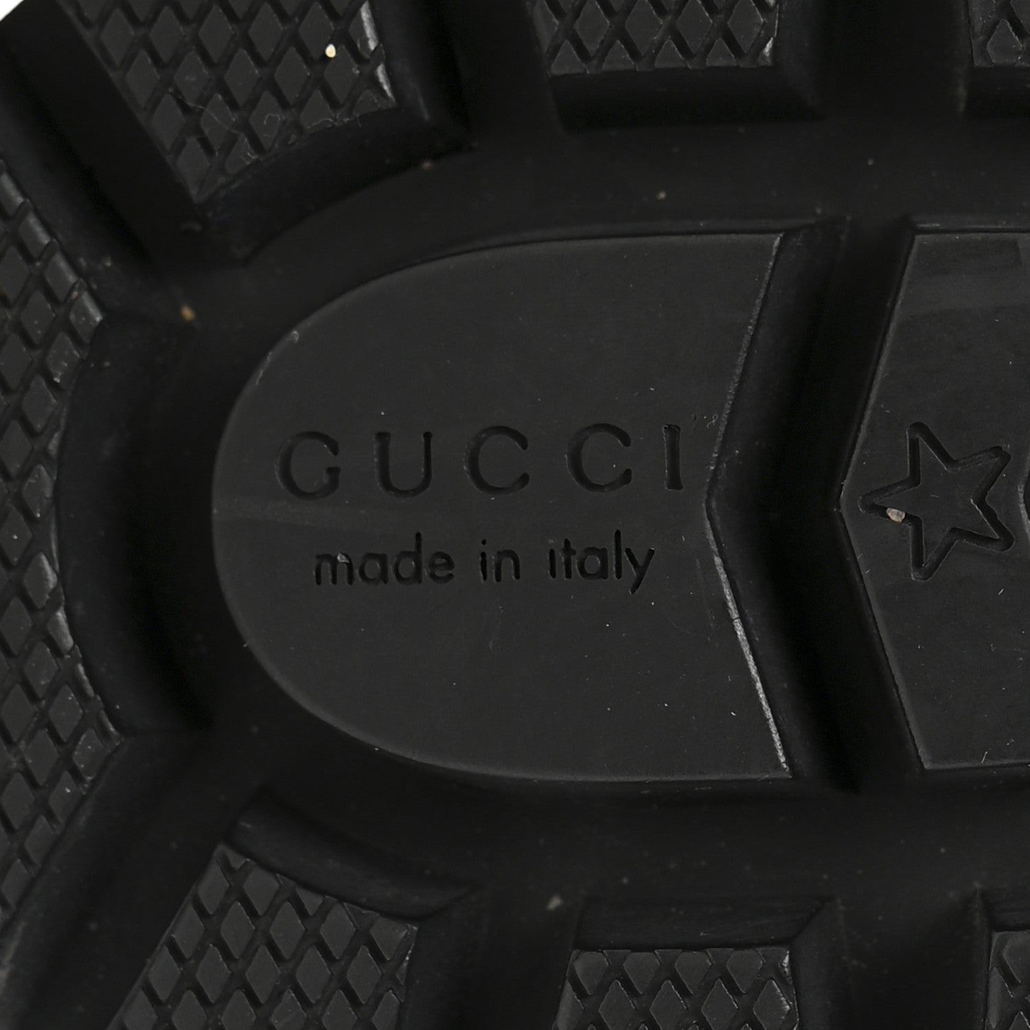 Gucci Tweed GG Monogram Lace Up Combat Ankle Boots 35.5 Black