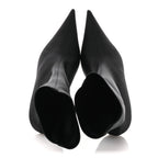Balenciaga Jersey Crepe Extreme Pointed Toe Knife Booties 36 Black