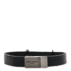 Saint Laurent Calfskin Opyum Bracelet S Black