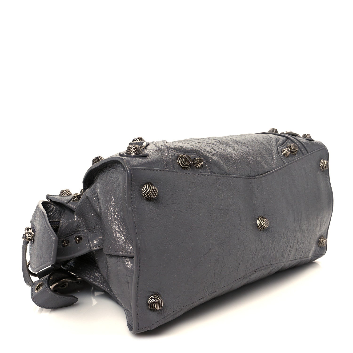 Balenciaga Agneau Arena Neo Cagole City Handbag Dark Grey