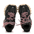 Balenciaga Mesh Nylon Fabric Womens Track Sneakers 35 Black Grey