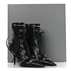 Balenciaga Agneau Arena Cagole 90mm Ankle Boots 36 Black