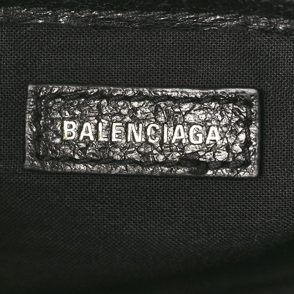 Balenciaga Agneau Classic Gold Hardware Nano City Black