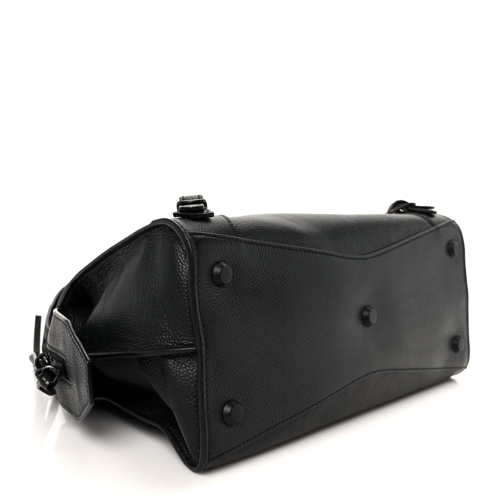 Balenciaga Grained Calfskin Neo Classic Black Hardware S City Black
