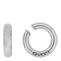 Gucci Metal Speculum Majus Cuff Earrings Silver