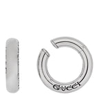 Gucci Metal Speculum Majus Cuff Earrings Silver