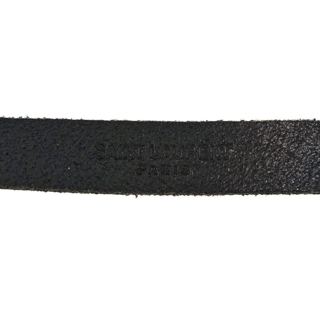 Saint Laurent Calfskin Monogram Bracelet M Black