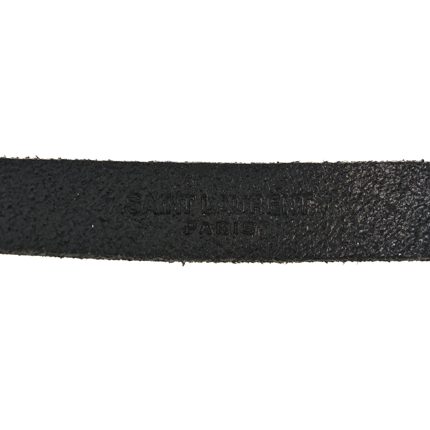 Saint Laurent Calfskin Monogram Bracelet M Black