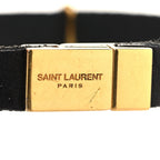Saint Laurent Calfskin Monogram Bracelet M Black