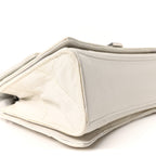 Balenciaga Crushed Calfskin Quilted Small Crush Chain Bag Optic White