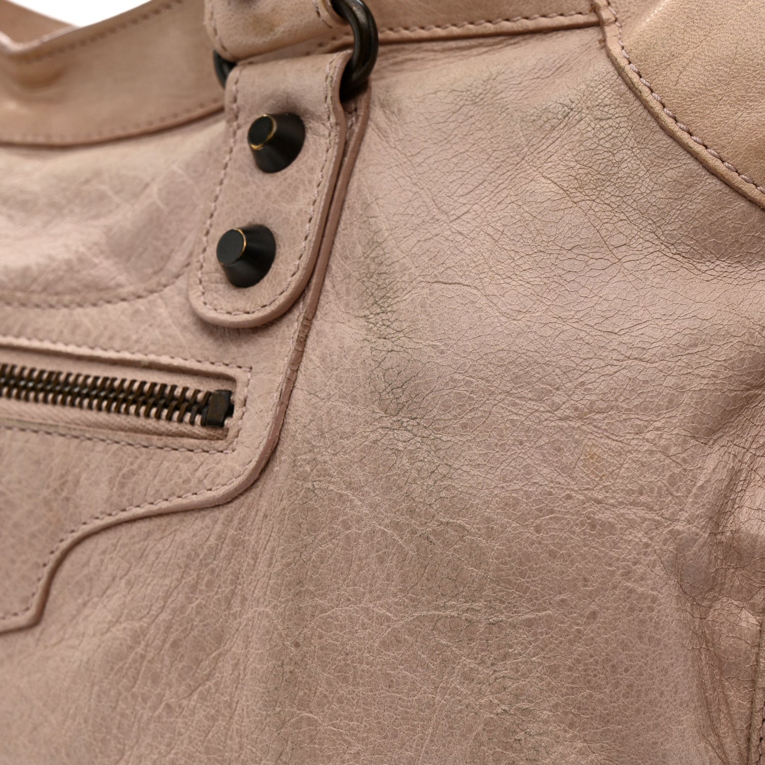Balenciaga Agneau Classic Hardware City Bois De Rose