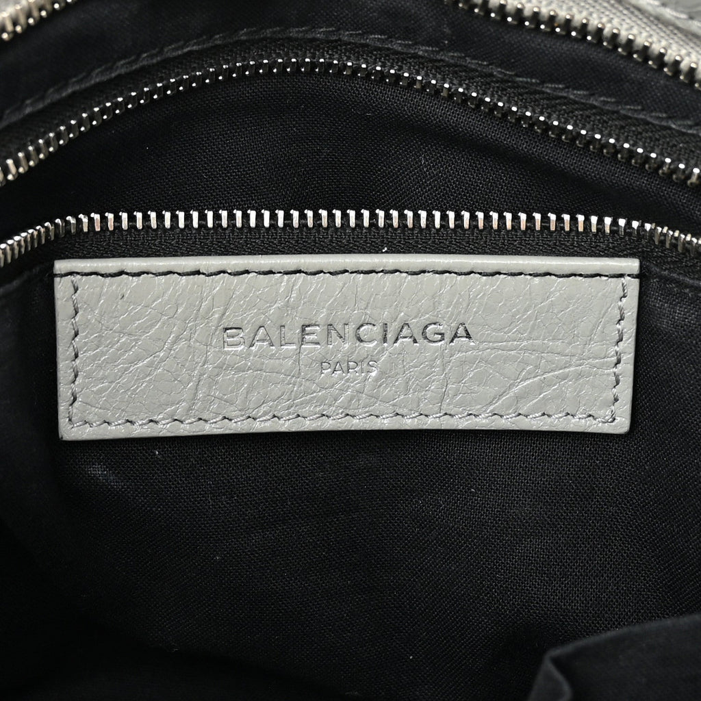 Balenciaga Agneau Classic Silver Hardware S City Gris Haussmannien
