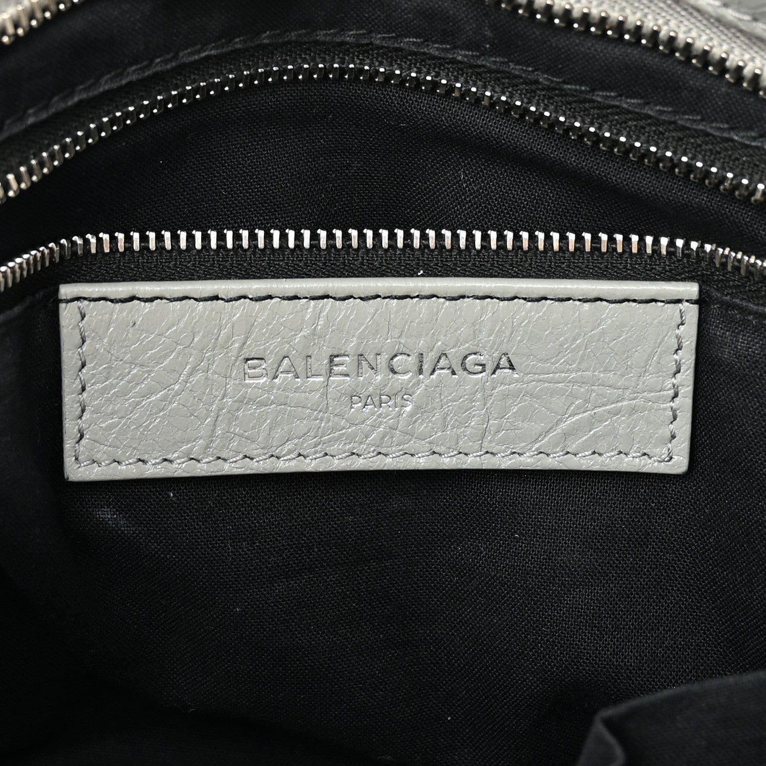 Balenciaga Agneau Classic Silver Hardware S City Gris Haussmannien