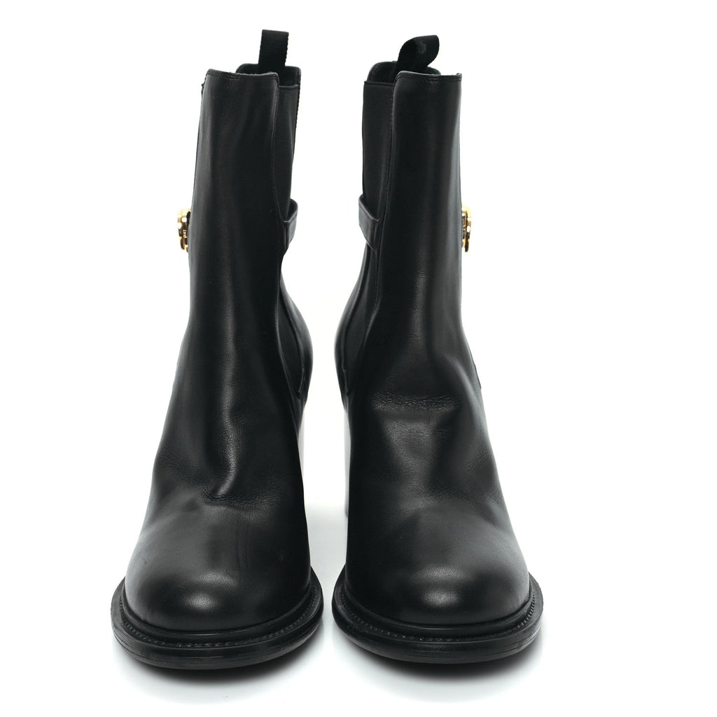 Christian Dior Calfskin Empreinte Ankle Boots 41 Black