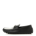 Gucci Soft Clove Calfskin Mens Horsebit Driver Loafers 9 Black